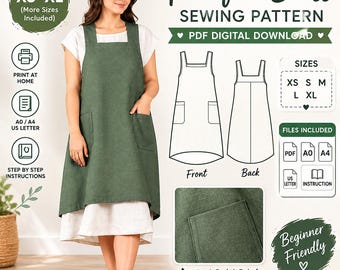 linen apron. Japanese soft linen apron. Natural linen cross back apron with pockets. Unisex cross back apron. Linen pinafore apron
