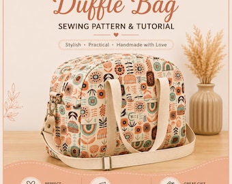 Patron de couture pour sac de voyage | Tutoriel pour faire soi-même un sac de voyage