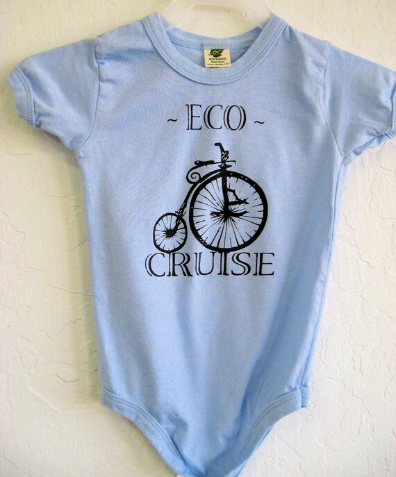 Items similar to Bike Baby Onsie Tee Eco Cruise Cycling Bicycle