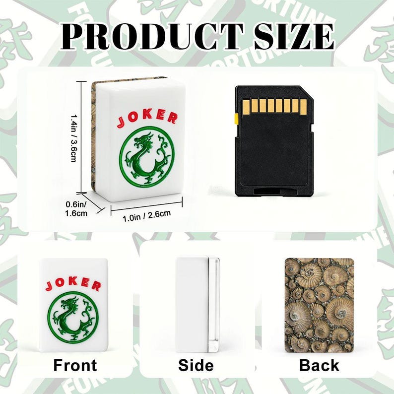 Ammonite Mahjong Set, Fossil Acrylic Game Tiles, Natural Decorative Mah Jongg Gift immagine 3