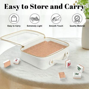 Teapot American Mahjong Set, Tea Time Acrylic Game Tiles, Cottage Decorative Mah Jongg Gift image 6