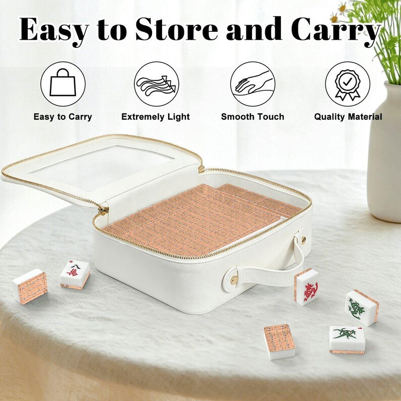 Teapot American Mahjong Set, Tea Time Acrylic Game Tiles, Cottage Decorative Mah Jongg Gift image 6