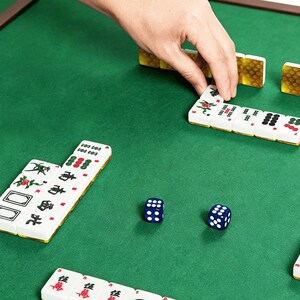 Gold Geometric American Mahjong Tiles | Mah Jongg Acrylic Set, Art Deco Glamour image 8