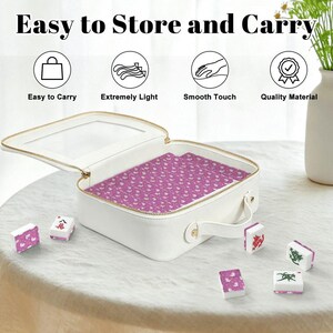 Unicorn American Mahjong Set, Magical Acrylic Game Tiles, Whimsical Decorative Mah Jongg Gift 画像 6