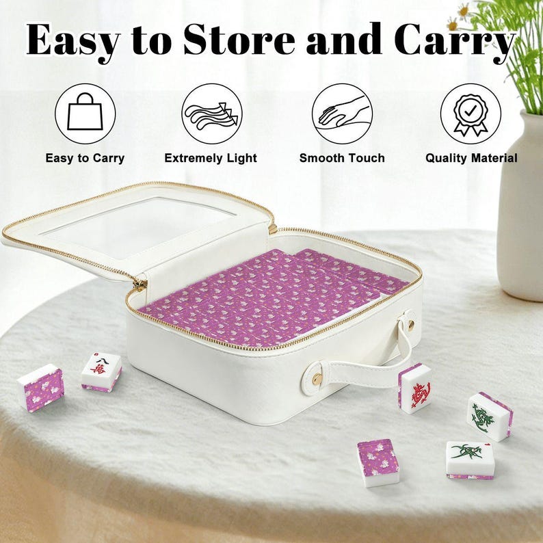Unicorn American Mahjong Set, Magical Acrylic Game Tiles, Whimsical Decorative Mah Jongg Gift 画像 6