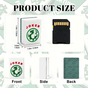 Teal Knit Texture Mahjong Set | Acrylic American Mah Jongg Tiles (166-Piece) image 3