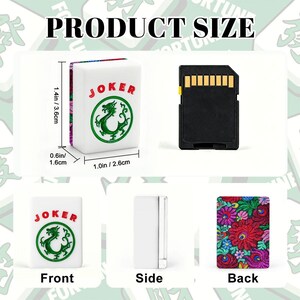 Fichas de Mahjong con Bordado Floral / Juego de Mahjong Americano de Acrílico con Flores Bordadas 166 / Regalo de Mah Jongg imagen 3