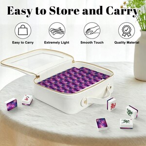 Galaxy American Mahjong Set, Cosmic Acrylic Game Tiles, Starry Decorative Mah Jongg Gift image 6