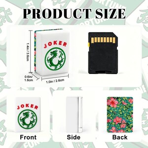 Hawaiian Mahjong Set, Tropical Flower Acrylic Tiles, Coastal Game Mah Jongg Set image 3