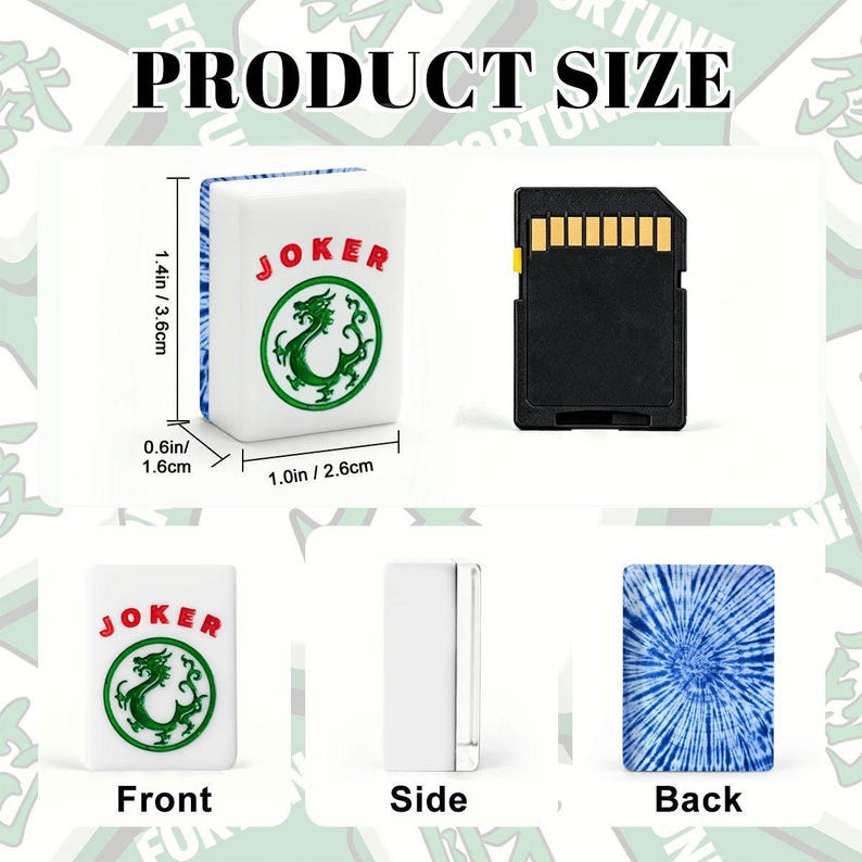 Blue Starburst Tie Dye American Mahjong Set, Navy Acrylic Tiles, Decorative Mah Jongg image 3
