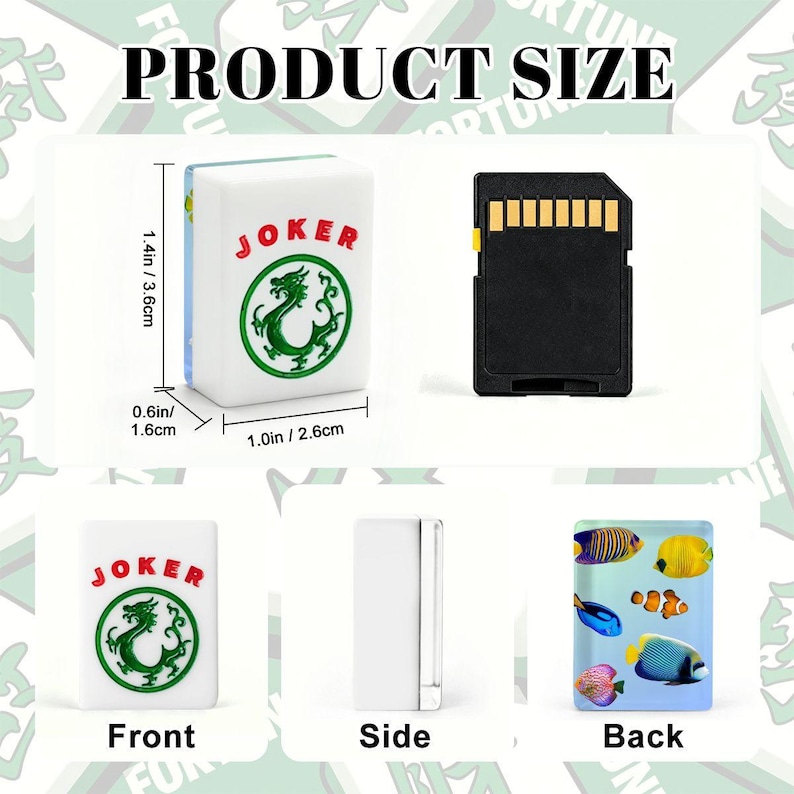 Tropical Fish American Mahjong Set, Acrylic Ocean Game Tiles, Coastal Decorative Mah Jongg Gift imagem 3
