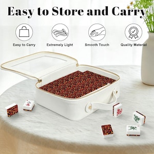 Lava American Mahjong Set, Fiery Acrylic Game Tiles, Bold Decorative Mah Jongg Gift image 6