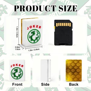 Gold Geometric American Mahjong Tiles | Mah Jongg Acrylic Set, Art Deco Glamour image 3