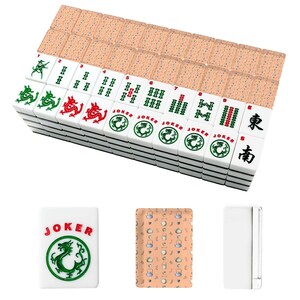 Teapot American Mahjong Set, Tea Time Acrylic Game Tiles, Cottage Decorative Mah Jongg Gift image 2