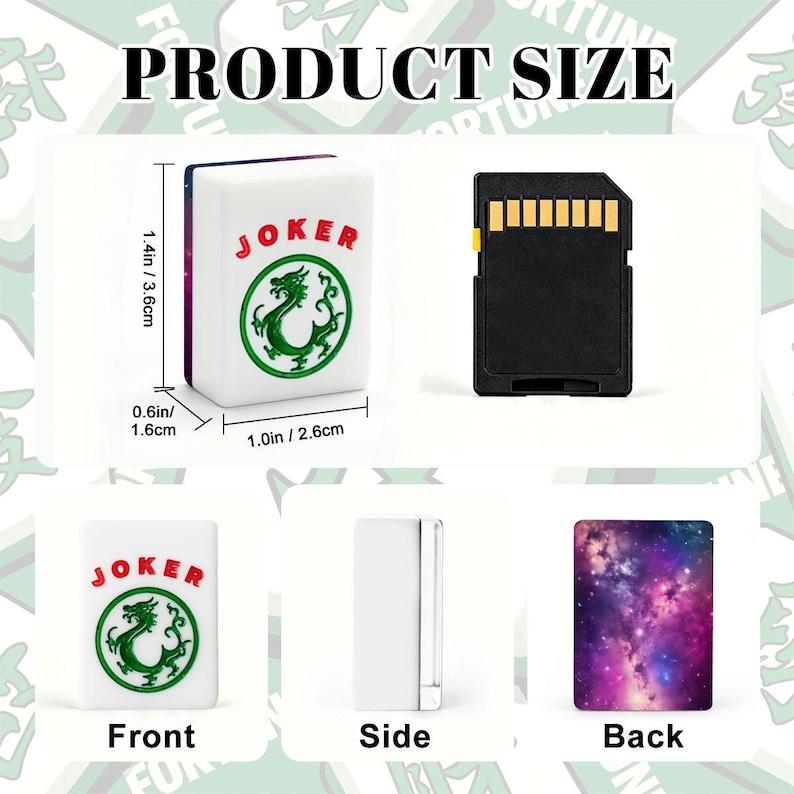 Galaxy American Mahjong Set, Cosmic Acrylic Game Tiles, Starry Decorative Mah Jongg Gift image 3