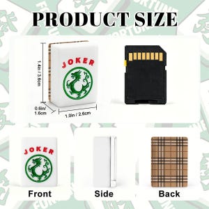 Beige Plaid American Mahjong Set, Preppy Acrylic Game Tiles, Classic Decorative Mah Jongg Gift imagem 3