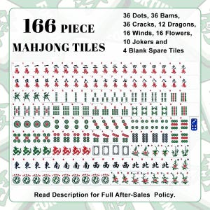 Art Deco Mahjong Set, American Mah Jongg Blue Acrylic Tiles, NMJL Game image 5