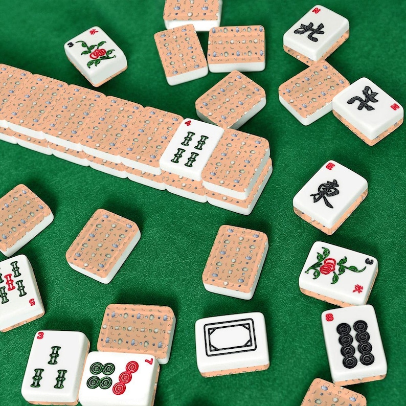 Teapot American Mahjong Set, Tea Time Acrylic Game Tiles, Cottage Decorative Mah Jongg Gift image 7