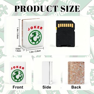Terrazzo Mahjong Tiles | Designer Acrylic American Mah Jongg Set, 166 Tiles image 3