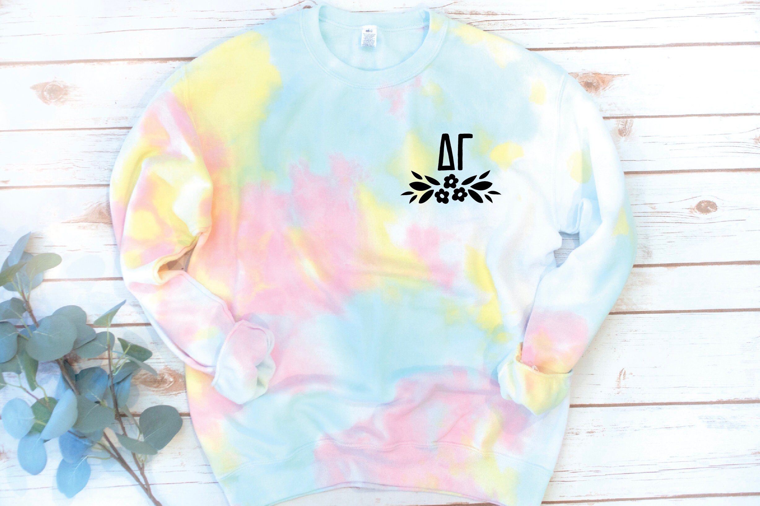 tie dye sorority hoodie
