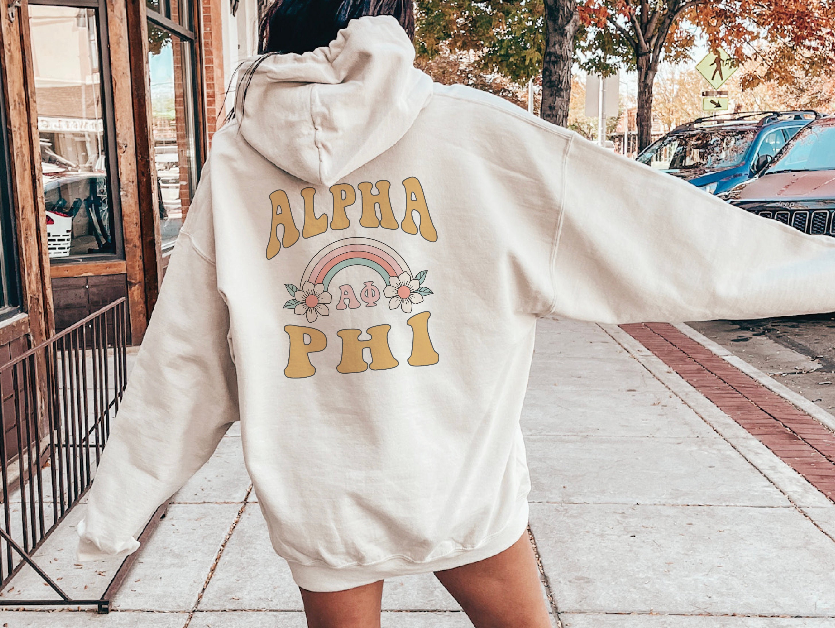 Alpha Phi Oversized Shirt, Trendy Alpha Phi Hoodie, Aphi Sweatshirt ...