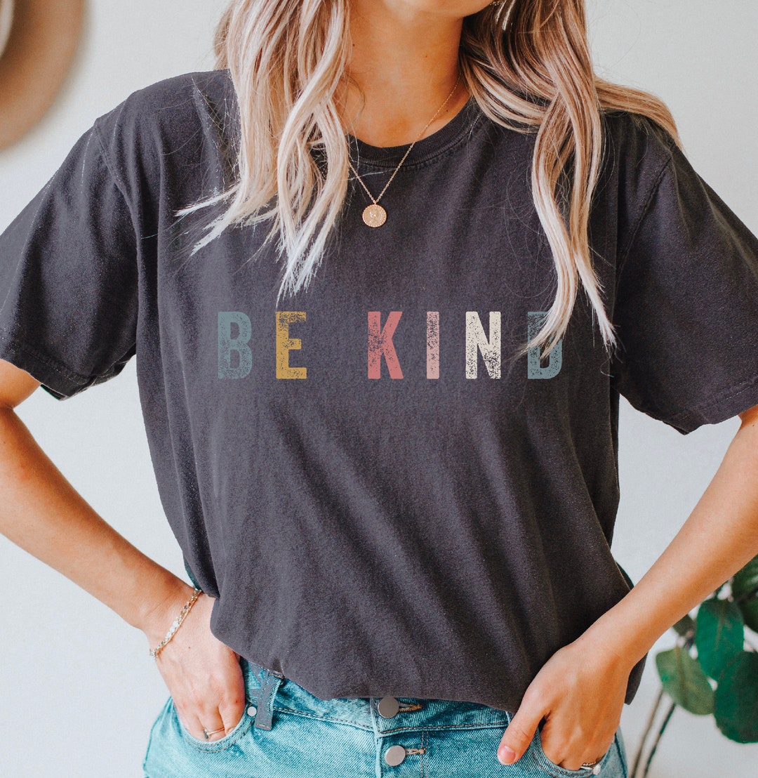 Comfort Colors Be Kind Shirt, Love One Another, Christian Shirt, Retro ...