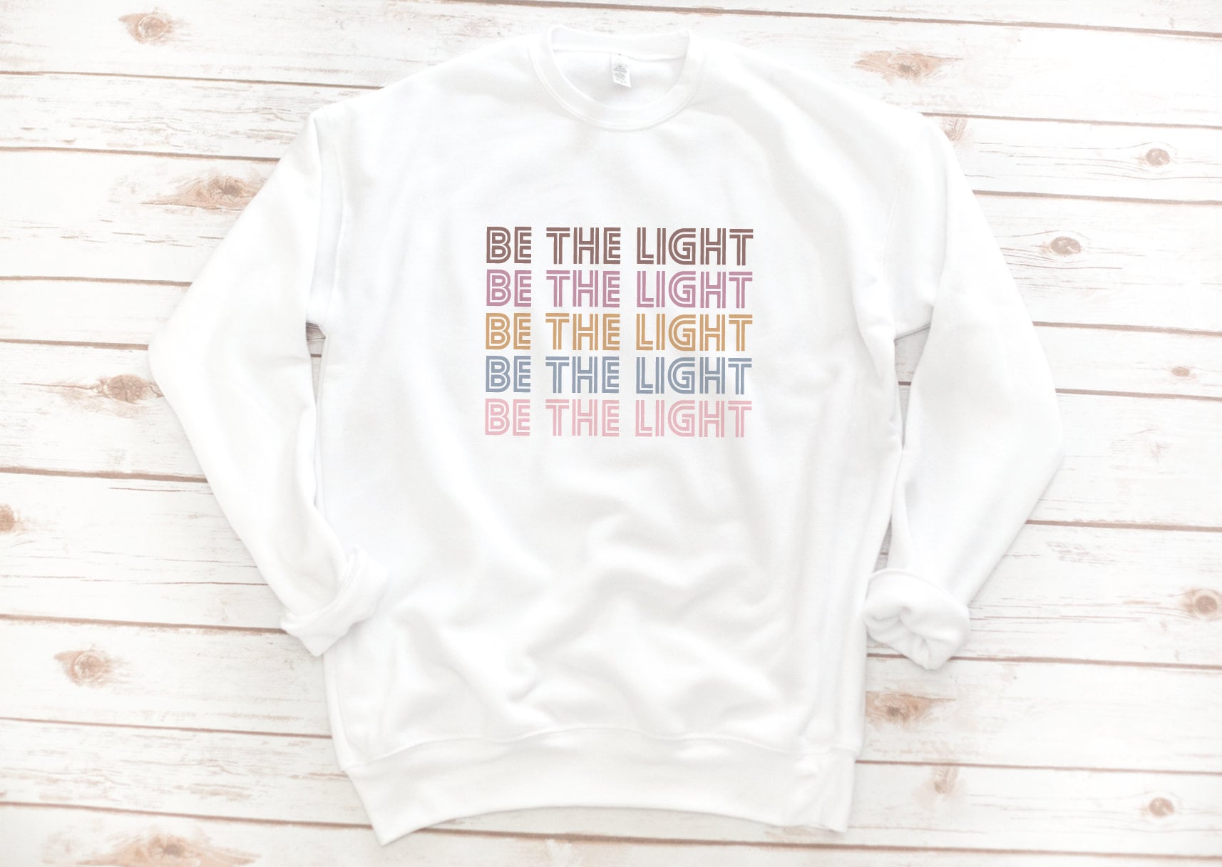 Christian Sweatshirt Be The Light Jesus Fleece Bible Etsy
