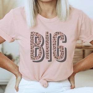 Leopard Big Little Shirt, Big Little Reveal, Sorority Shirt, Big Little Reveal, Retro, Cheetah, GBig, Twin, GGBig, GGGBig, Sorority Gift