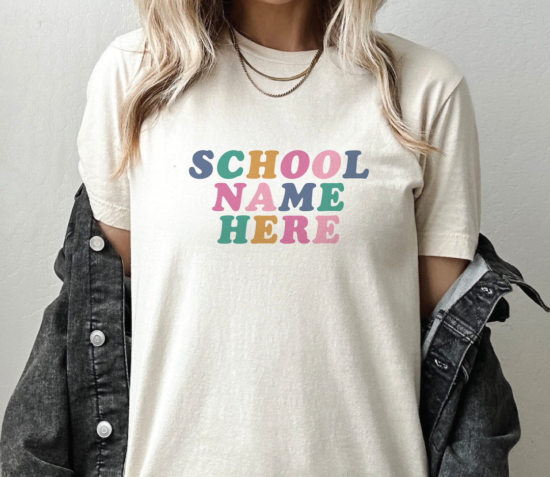 Custom School Shirt Teacher Gift Elementary Spirit Shirt - Etsy