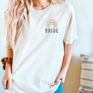 Bachelorette Shirts, Comfort Colors Bride Shirt, Bridesmaid Shirts, Bride Tribe, Wedding party, Maid of Honor, Women&#39;s shirt, gift for women