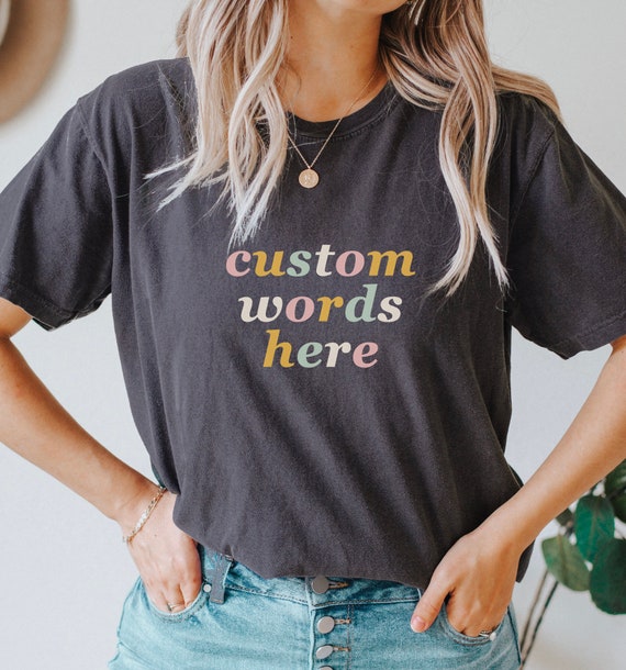 Custom Shirt Personalized Comfort Colors Shirt Birthday Gift