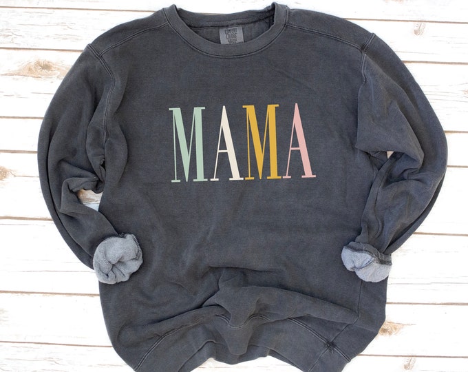 MAMA Puff Print Sweatshirt