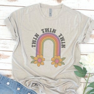 Rainbow Flower Big Little Shirt, Reveal, Sorority Shirt, Big Little Reveal, Retro, GBig, Twin, GGBig, GGGBig, Sorority Gift, Zeta Tau Alpha