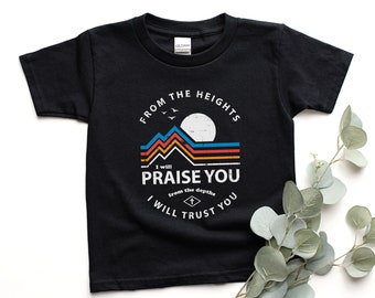 Kids Christian Shirt, Praise, Youth Christian Girls boys, Toddler Tee, Jesus, Make Heaven Crowded, Baby, Infant tee, Kids, Kids Easter shirt