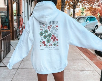 Sigma Alpha Omega oversized shirt, trendy SAO-hoodie, SAO Flower-sweater, christelijk studentenclubshirt
