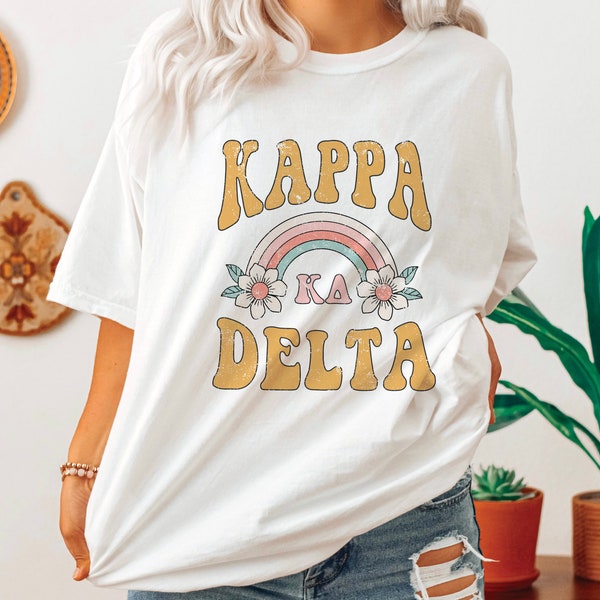 Kappa Delta Oversized Shirt, Kappa Delta Flower Market Hoodie, KayDee Flower Sweatshirt, Kappa Delta sorority shirt, Cottagecore
