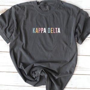 Comfort Colors Sorority Shirt, Vintage, School, Elementary, Zeta Tau Alpha, Kappa Alpha Theta, Kappa Delta, Alpha Phi Zeta Tau Alpha