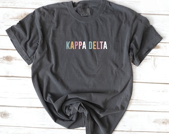 Comfort Colors Sorority Shirt, Vintage, School, Elementary, Zeta Tau Alpha, Kappa Alpha Theta, Kappa Delta, Alpha Phi Zeta Tau Alpha