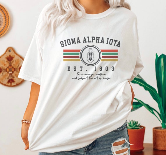 Sigma Alpha Iota Sweatshirt SAI Sorority Crest Pullover Sigma Alpha Iota Shirt SAI Sorority Gift Music Sorority Etsy Australia