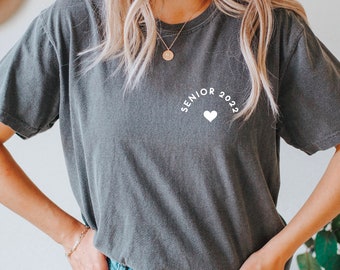 Senior 2022 Shirt, Comfort Colors, Year Shirt, Retro, Vintage, Class of 2023, Class of 2022, Senior class shirts, seniors 2024