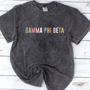 Sorority Acid Wash Shirt, School Spirit Shirt, Elementary School, Vintage Graphic tee, Tie Dye, Kappa Alpha Theta, Alpha Phi, Delta Zeta