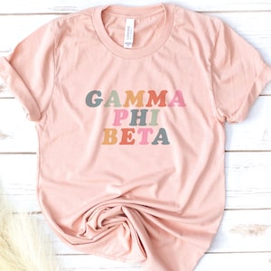 Sorority rainbow Letters, Vintage, Phi Sigma Sigma, Kappa Alpha Theta, Alpha Phi, Kappa Delta, reveal, Zeta Tau Alpha, Delta Zeta