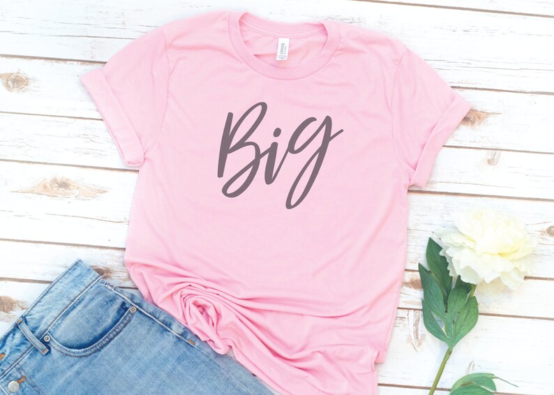 Big Little Shirts Script Gbig Big Little Reveal Big Etsy