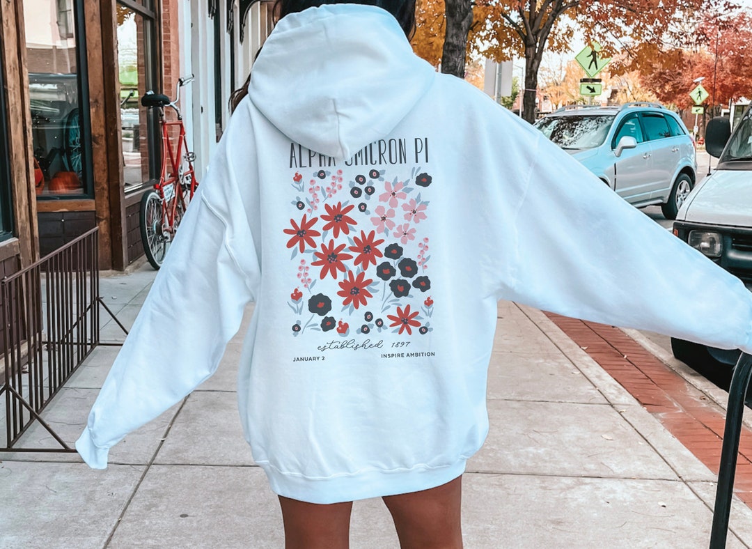 Alpha Omicron Pi Oversized Shirt, Trendy A O PI Hoodie, Alpha O