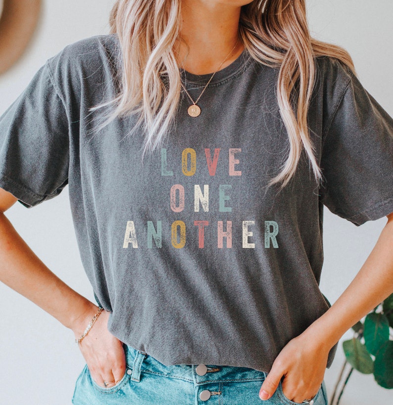 LOVE ONE ANOTHER BLEACHED TEE main image 1