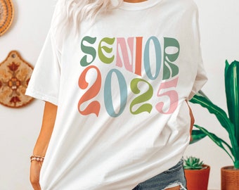 Camiseta de último año de 2025, Clase de 2026, Último año de secundaria, Último año de 2027, Graduación, Retro, Universidad, Camiseta ASB, Regalo para graduados de último año