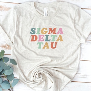 Retro, Vintage, Sorority, Theta Phi Alpha, Alpha Phi, Phi Sigma Sigma, Alpha Xi Delta, Recruitment shirts, Big little shirts, Delta Gamma