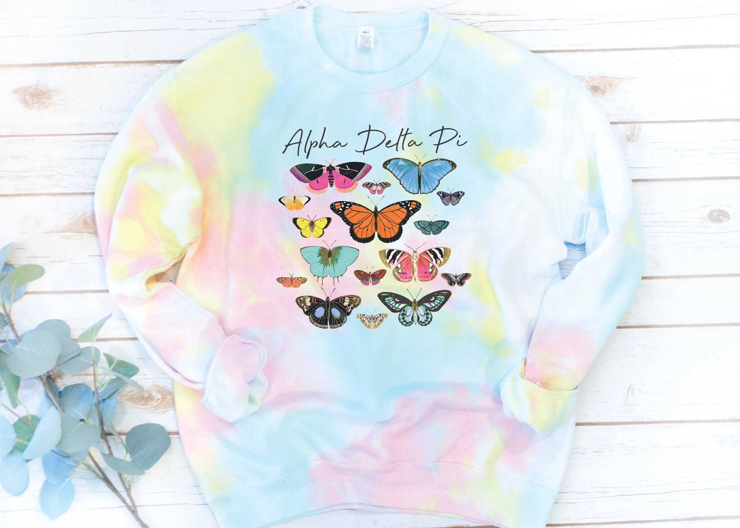 tie dye sorority hoodie