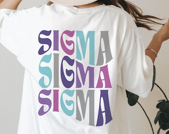 Camisa Sigma Sigma Sigma Oversized, Moletom Tri Sigma, Moletom Tri Sig Groovy