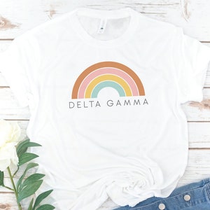 Retro Sorority, Vintage, Sorority, Gamma Phi, Tri Delta, Phi Sigma Sigma, Alpha Xi Delta, Recruitment, Big little shirts, Delta Sigma Pi